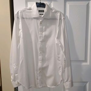 White men's dress shirt Michael Kors